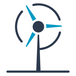 Wind turbine icon