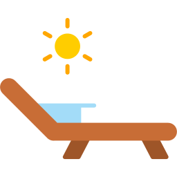 Deck chair icon