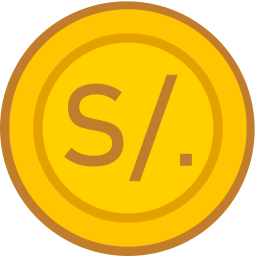 Peru currency icon