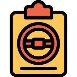 Driving test icon