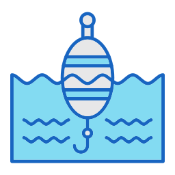 flotador de pesca icono