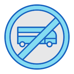 No trucks icon