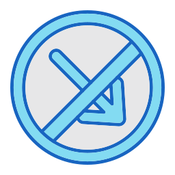 No turn icon