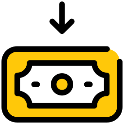 Receive money icon