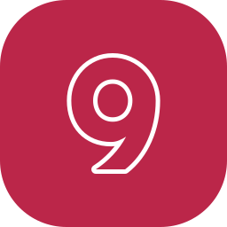 Number 9 icon