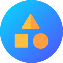 Geometrical shapes icon