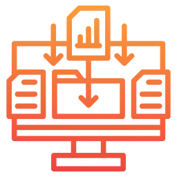 recopilación de datos icono