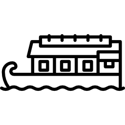 casa flotante icono