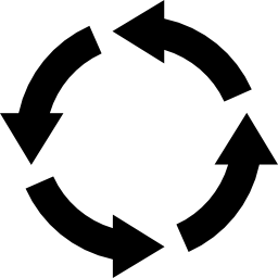 setas circulares Ícone
