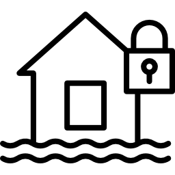 seguro contra inundações Ícone