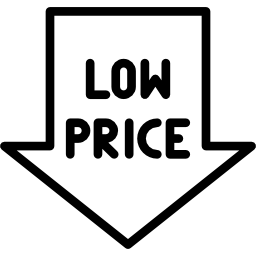 prezzo basso icona