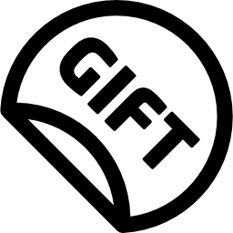 insignia de regalo icono