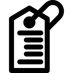 etiqueta de código de barras icono