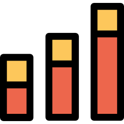 gráfico de barras Ícone