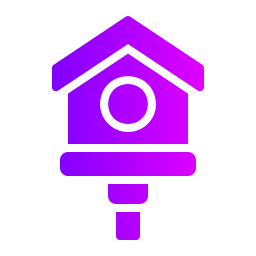 Bird house icon