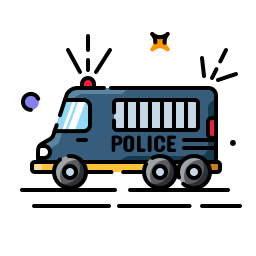 Prison bus icon