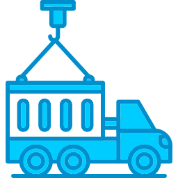 Container truck icon