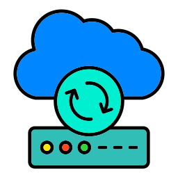 sincronizzazione cloud icona