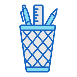 Pencil holder icon