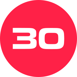 número 30 icono