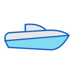 Скоростной катер иконка