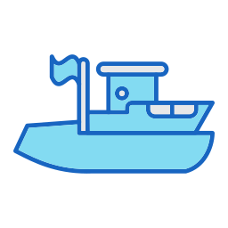 Спасательная лодка иконка