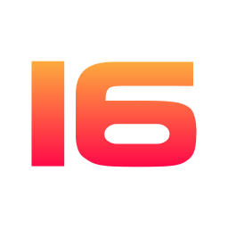 número 16 icono