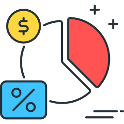 gráficos circulares icono