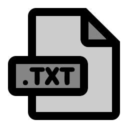 Txt file format icon