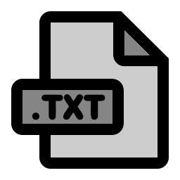 formato file txt icona