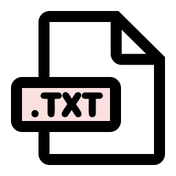 Формат файла txt иконка