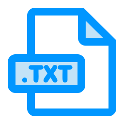 formato de archivo txt icono