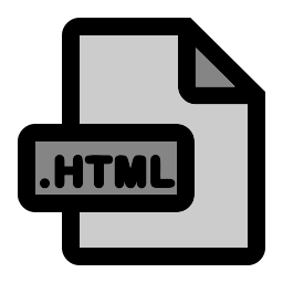formato de arquivo html Ícone