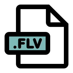 Flv file format icon