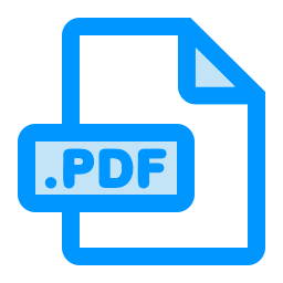 format de fichier pdf Icône
