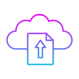 caricamento su cloud icona