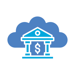 Cloud banking icon