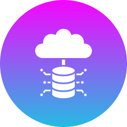 archiviazione cloud icona