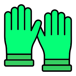 guanti per la pulizia icona