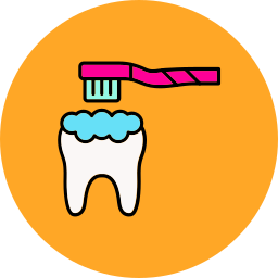 Teeth brushing icon