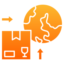 wereldwijde verzending icoon