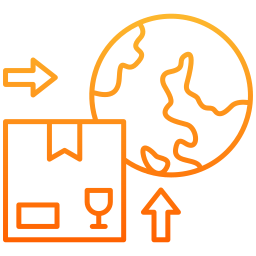 wereldwijde verzending icoon