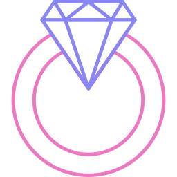 Diamond ring icon