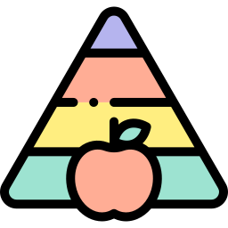 pyramide nutritionnelle Icône