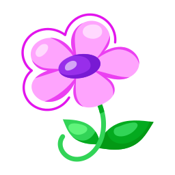 Flower sticker