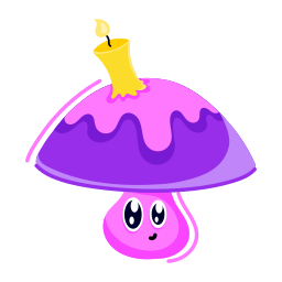 Mushroom sticker
