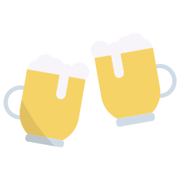 Toasted beer icon
