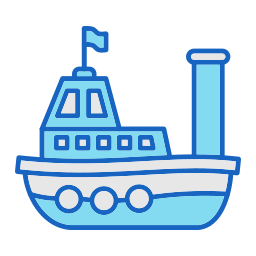 Boat toy icon