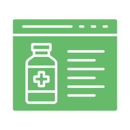 Online pharmacy icon