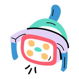 Dental light sticker